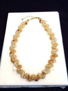 ♪ 18金 カラー水晶ネックレス ♪