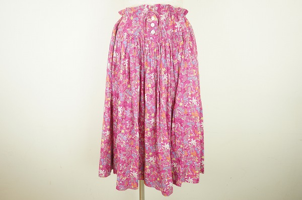 45rpm スカート 2 ピンク 花柄 ミモレ レディース
