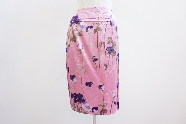 ブルーガール スカート 40 ピンク 花柄 レディース