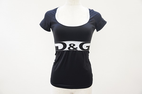 D&G アンダーウェア Tシャツ M 黒 半袖 レディース