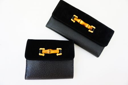 爽やかなデザインで使い勝手も良いグッチのバンブー財布をお売り頂きました