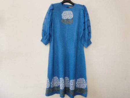 斉藤都世子 ラメ入りニットワンピース