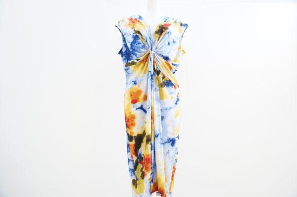 カルバンクライン 美しいシルエットが魅力的なプリントワンピ