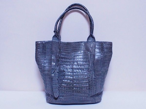 ナンシーゴンザレス NancyGonzalez グレークロコダイル バッグ