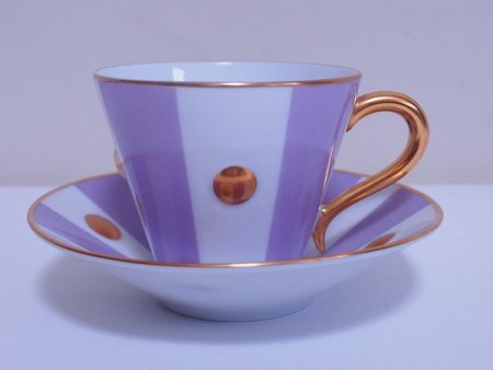 リモージュ　LIMOGES　ベルナルド　ストライプ　カップ&ソーサー