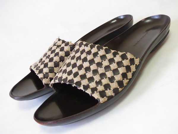 ボッテガヴェネタ BOTTEGA VENETA メンズサンダル 42 茶