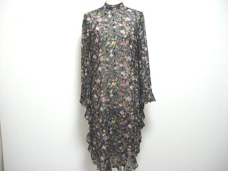 HANAE MORI ハナエモリ 黒×花柄 ワンピース 9