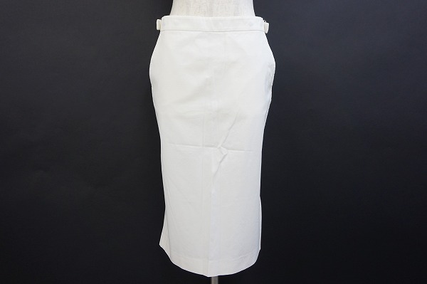 アルマーニ スカート 38 白 美品 レディース
