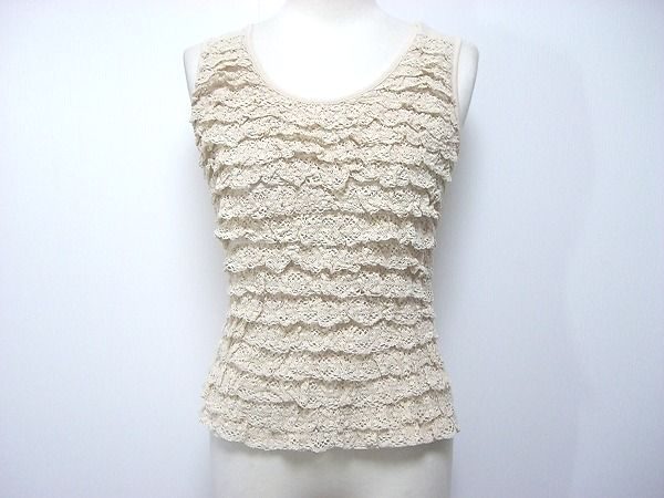 DUAL VIEW デュアルヴュー ベージュ系 レース トップス