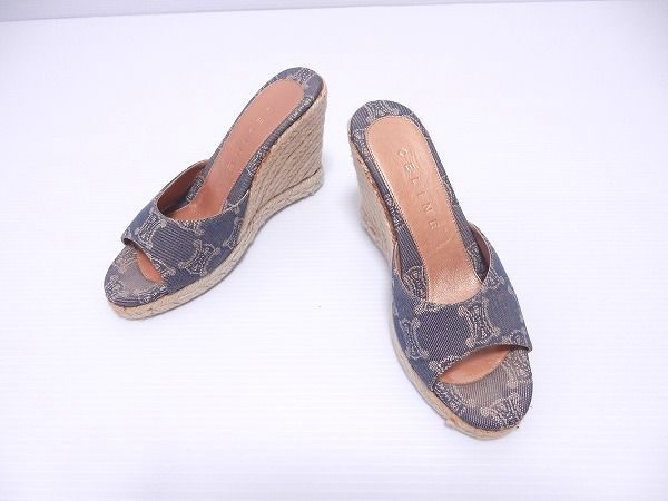 CELINE セリーヌ ウエッジソール サンダル 箱付 6B