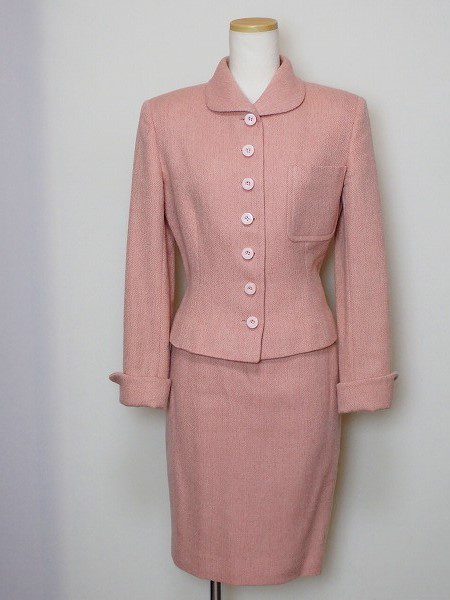 ジャンフランコフェレ FERRE ピンク42 スカートスーツ(416819)