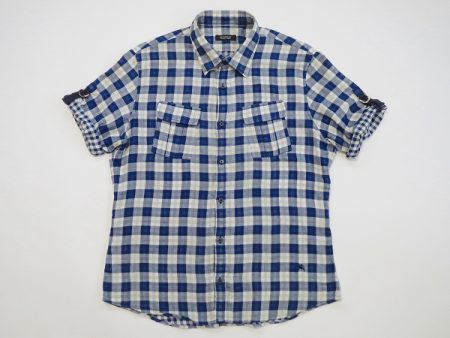 夏らしさ満点のバーバリー半袖チェック柄シャツ