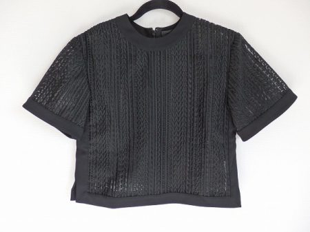 アレキサンダーワン 透かしアルファベット柄刺繍半袖ブラウスをお買取！