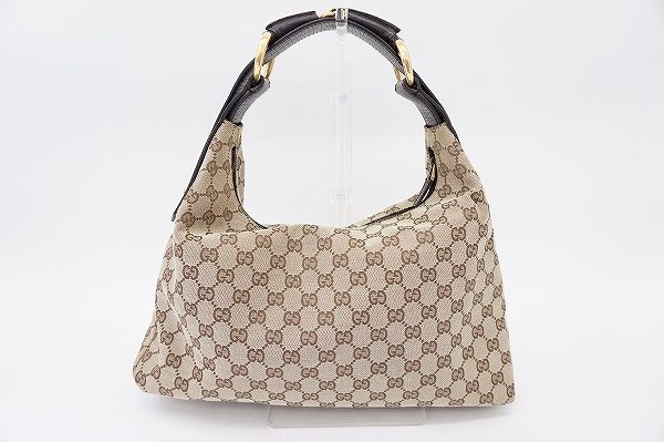 グッチの定番GGモノグラムキャンバスのワンショルダーバッグを買取しました
