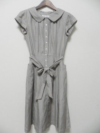 ウエストリボンで脚長効果！ジュンコシマダの半袖ワンピース