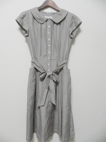 ウエストリボンで脚長効果！ジュンコシマダの半袖ワンピース