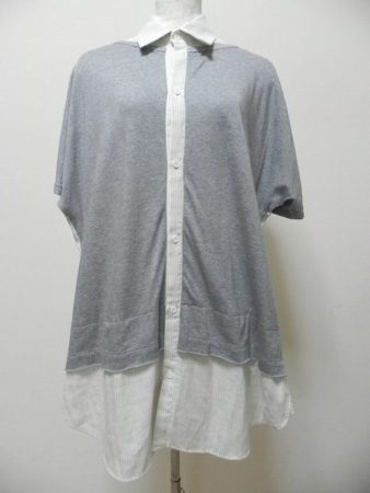 レイヤード風のデザインで存在感抜群なYsのハイブリッドトップス