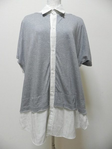 レイヤード風のデザインで存在感抜群なYsのハイブリッドトップス