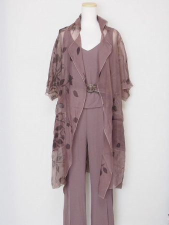 スイス製 アクリス A-K-R-I-S 茶F38シルク100% ３ピース 277842