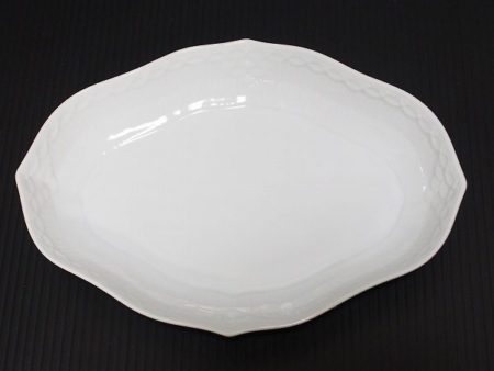 ロイヤルコペンハーゲン ホワイトフルーテッドプレート 420385