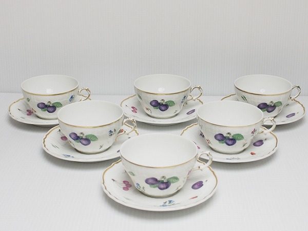 リチャードジノリ イタリアンフルーツ C&S6客セット美品 349115