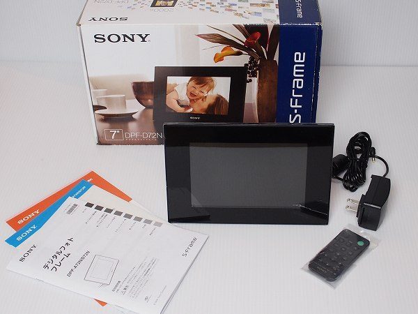 ソニー SONY デジタルフォトフレーム7DPF-D72N黒 未使用 425514