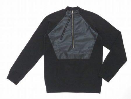 アルマーニエクスチェンジの都会的なハーフジップアップ 切替えジャケット