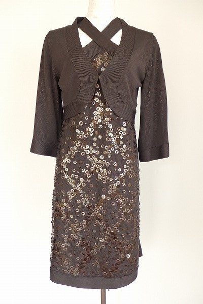 エポカのボレロ&スパンコールクロスデザインのノースリーブワンピースを買取しました