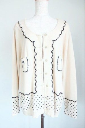 ナチュラルで大人可愛い、フランシュリッペのコットンカーディガン