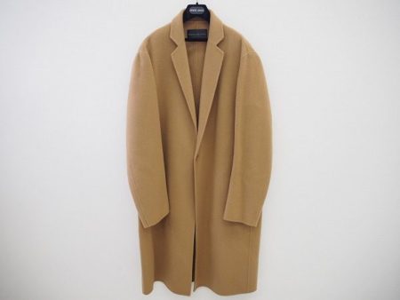 ダナキャラン コート L 茶 ウール 美