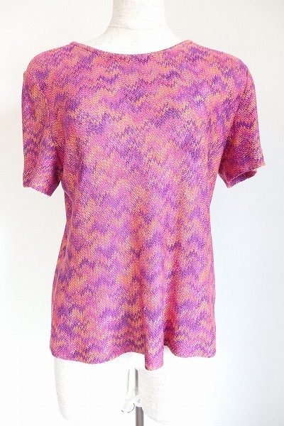 プリティーなショッキングピンクで彩る。ミッソーニのニットカットソーを買取しました