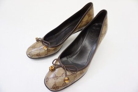 使い勝手とキュートさが魅力のグッチのパンプスをお買取いたしました