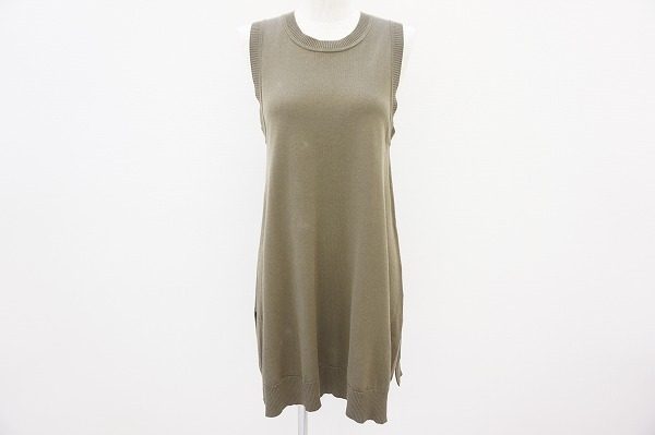 大人カジュアルスタイルにおすすめ、アドーアのシンプルなカーキ色チュニックを買取しました