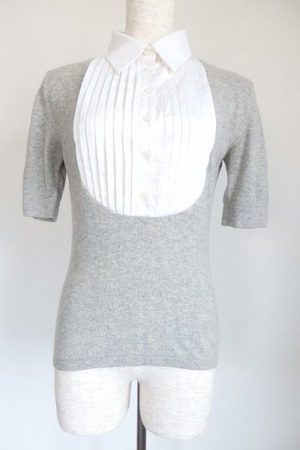 メイドインイタリー！ファビアナフィリッピよりグレーのブラウスをご紹介