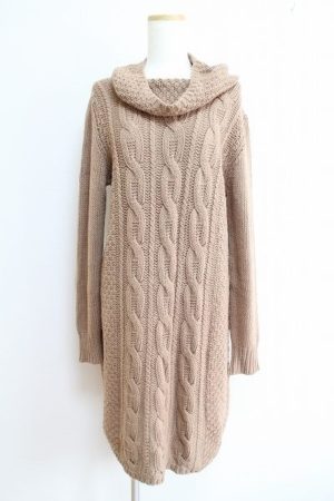 マックスマーラ ケーブル編み ニットワンピース M #397230