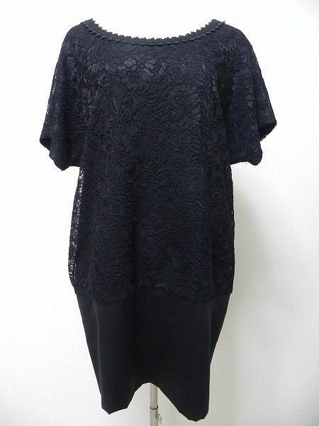 黒のレースがセクシーなバーニーズニューヨークのワンピース