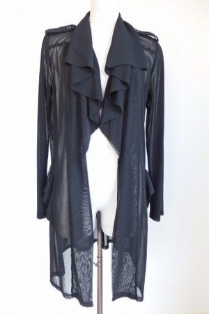 シースルでセクシーに決めたいときに、スペッチオのブラックカーディガン