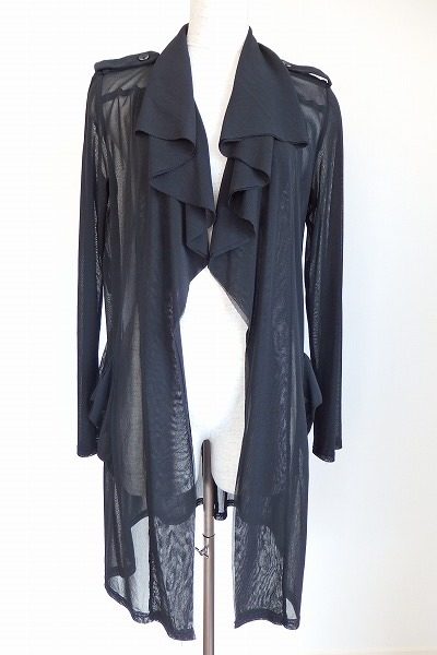 シースルでセクシーに決めたいときに、スペッチオのブラックカーディガン