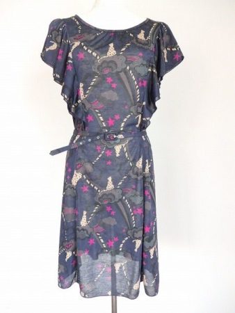 シックでドリーミィなソニアリキエルのプリントカットソーワンピース