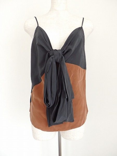 ロバートロドリゲスのエレガントなリボン付き切り替えカットソー