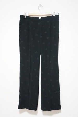 【伊太利屋 イタリヤ】大きいサイズ ロゴ入り パンツ 黒 サイズ 15 #455530