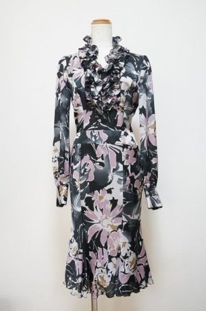 【 マテリア MATERIA 】総柄 ロング ワンピース 38 #399428