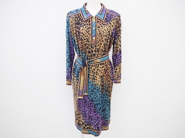 ヒョウ柄！グラデーション！アバンギャルドなレオナールのワンピースをお売りいただきました
