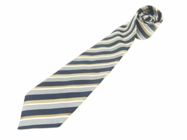 太目ストライプはインパクト十分！スーツスタイルにも華やかさを。タケオキクチのネクタイを買取しました