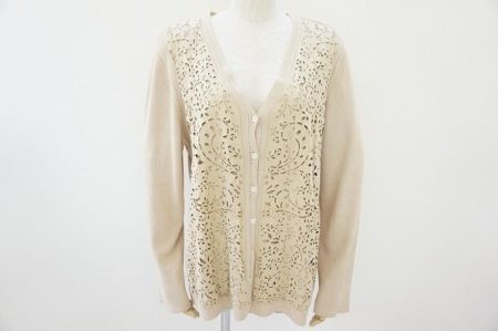 ゴージャスなレースのカッティングがエレガント！エスカーダのカーディガンを買取しました