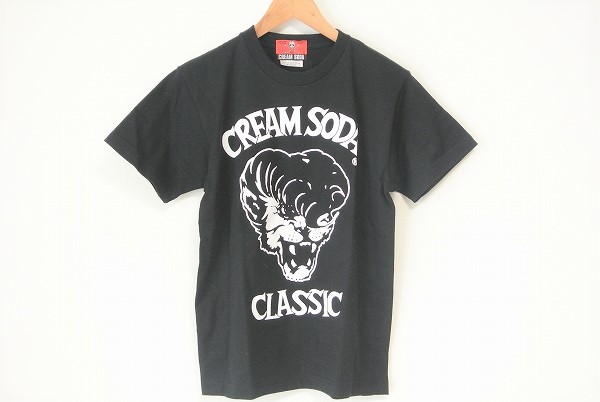 クリームソーダ CLASSIC カットソー Tシャツ S 黒 新品同様 メンズ