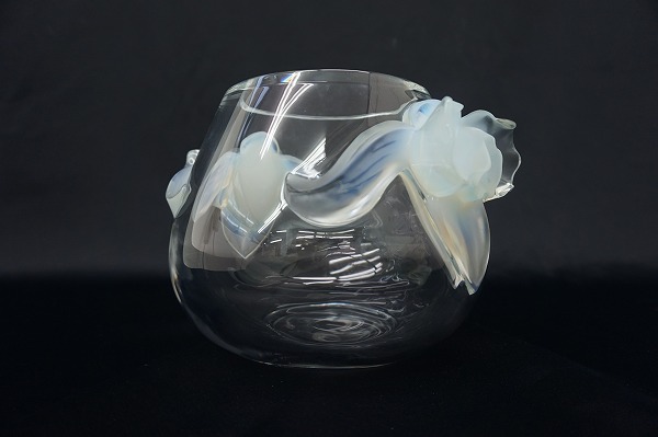 ラリック LALIQUE オルキデ Orchid 蘭 フラワーベース 花瓶