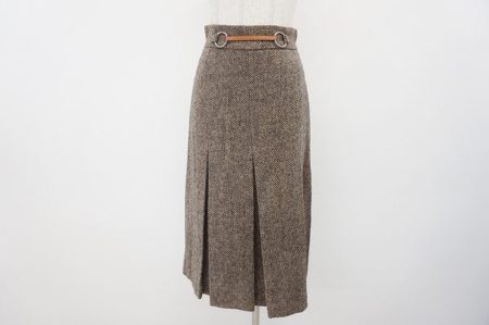 フランス最高峰が作るブリティッシュエレガンス。エルメスのツイードプリーツスカートを買取しました