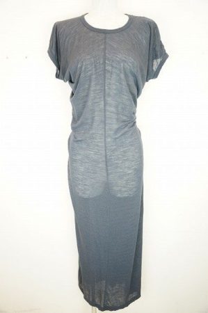 コムデギャルソンの透け感素材がフェミニンなグレーのワンピース