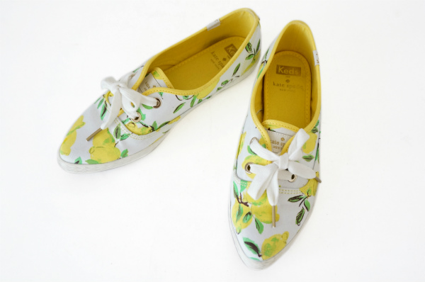 Keds x kate spade ケイトスペード × Keds スニーカー 8.5 レモン柄 レディース